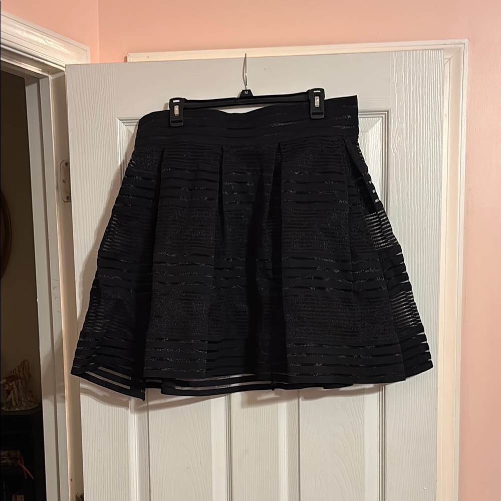 Torrid Black Skater Mini Skirt Pleated Cocktail